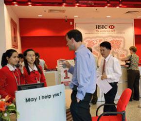 HSBC, là ngân hàng quốc tế lớn nhất ở Trung Quốc.