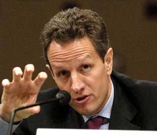 Ông Timothy Geithner, người hiện giữ chức Chủ tịch Cục Dự trữ Liên bang Mỹ (FED) tại New York.