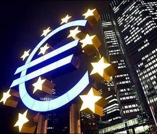 Phía trước trụ sở của Ngân hàng Trung ương châu Âu (ECB). Đồng USD vẫn đang mạnh lên trước Euro trước khi diễn ra cuộc họp của ECB.