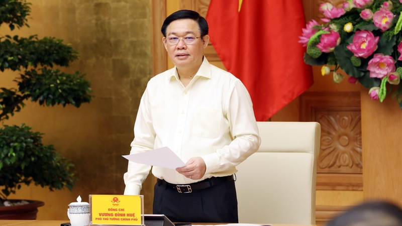Phó thủ tướng Vương Đình Huệ chủ trì cuộc họp Ban chỉ đạo điều hành giá. 
