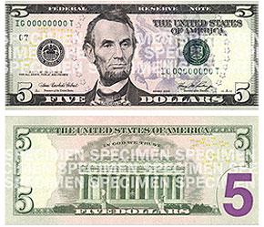 Chào đón đồng 5 USD mới, thiết kế độc đáo và sắc nét. Hãy xem hình ảnh chi tiết để cảm nhận sự thay đổi đáng kể của đồng tiền này.