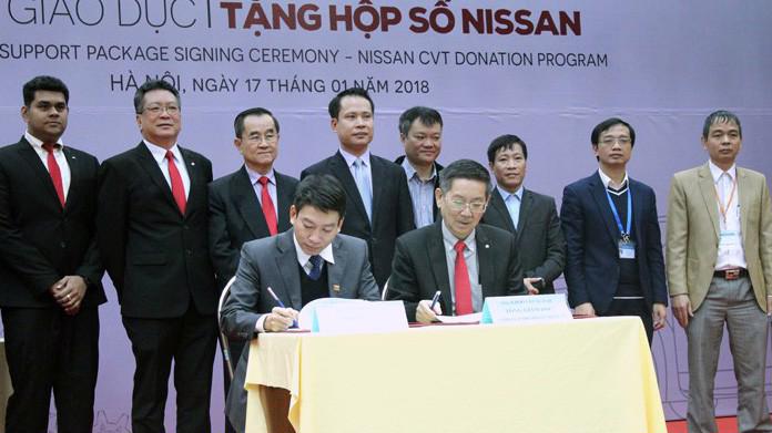 Chương trình hỗ trợ giáo dục của công ty Nissan Việt Nam là món quà rất giá trị trong công tác đào tạo của trường.