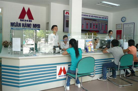 Một phòng giao dịch của MHB tại Hà Nội.