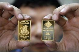 Vàng miếng SBJ - sản phẩm chủ lực của Sacombank-SBJ - Ảnh: Reuters/Daylife.