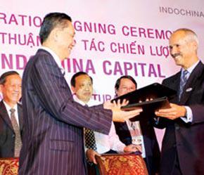 Vinamit ký kết thoả thuận hợp tác chiến lược với Indochina Capital tại Tp.HCM ngày 25/5/2007.