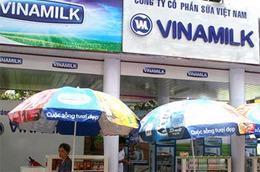 Một điểm kinh doanh sản phẩm của Vinamilk.