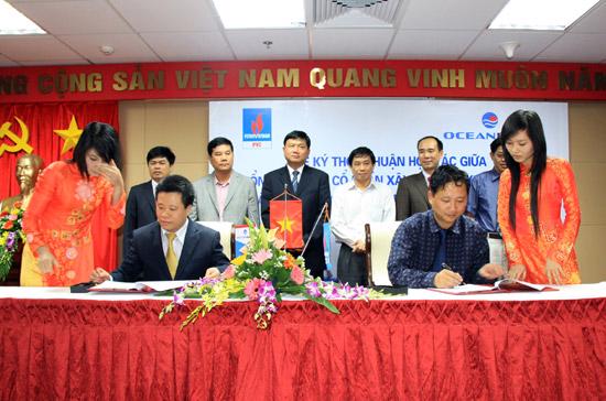 Lễ ký thỏa thuận hợp tác giữa OceanGroup và PVC.
