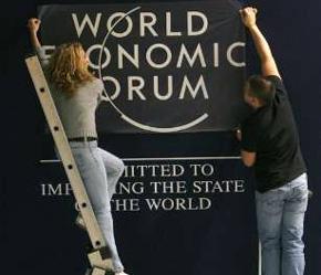 Không khí chuẩn bị trước thềm Hội nghị thường niên WEF 2007 - Ảnh: Reuters.