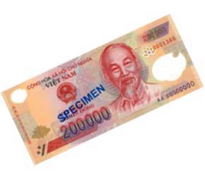 Tiền 200.000 đồng mẫu do Ngân hàng Nhà nước Việt Nam phát hành.