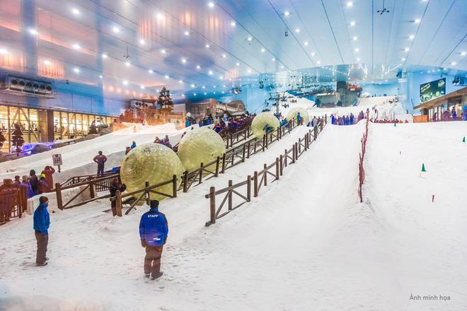 Coco Wonderland Resort được thiết kế có khu vui chơi băng tuyết The Snow Queen rộng 1.100m.