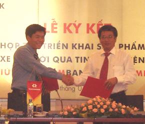 Lễ ký hợp tác cung cấp dịch vụ giữa Techcombank và Bảo Minh.