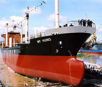 Một tàu vận tải của Vinalines.