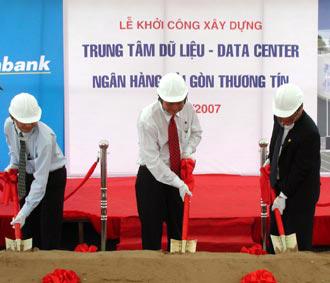 Lễ khởi công Trung tâm dữ liệu của Sacombank.