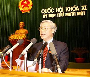 Chủ tịch Quốc hội Nguyễn Phú Trọng - Ảnh: VNN.