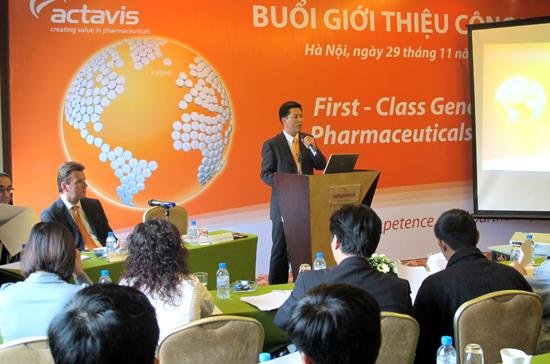 Sự kiện giới thiệu công ty đến với các đối tác tiềm năng của Actavis lần này có thể cho là bước dấn sâu hơn vào thị trường Việt Nam.