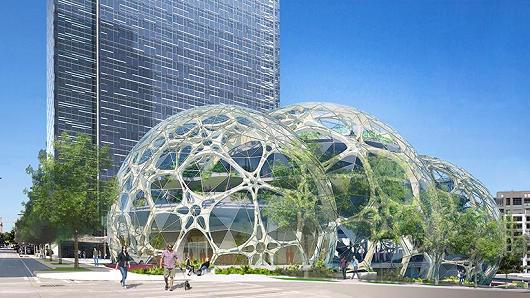 Trụ sở hiện tại của Amazon tại Seattle, bang Washington - Ảnh: NBBJ.