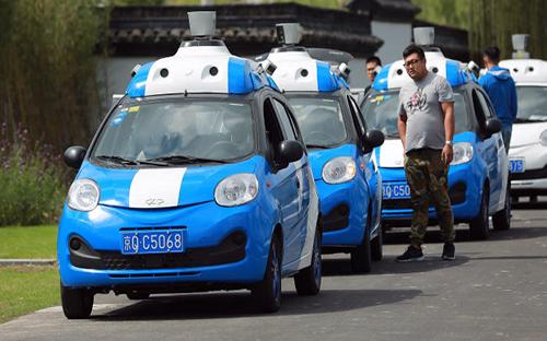 Hãng công cụ tìm kiếm Baidu thử nghiệm xe tự lái ở Trung Quốc - Ảnh: Financial Times.