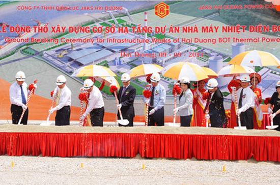 Lễ khởi công dự án nhiệt điện BOT Hải Dương.