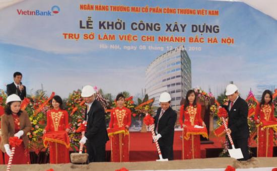 Lễ động thổ khởi công xây dựng Trụ sở Chi nhánh Bắc Hà Nội.