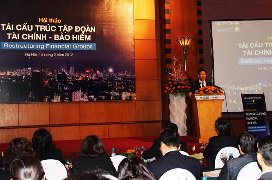 Hội thảo về tài cấu trúc doanh nghiệp do Tập đoàn Bảo Việt tổ chức ngày 14/2.