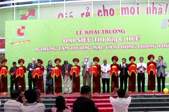 Big C, một trong những dự án FDI thương mại thành công tại Việt Nam mới mở thêm điểm kinh doanh tại Huế vào tháng 9/2009.