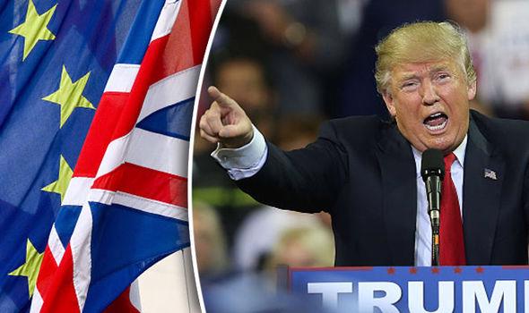 Cách đây mấy tuần, Trump từng tuyên bố ông ủng hộ việc Anh rời EU.