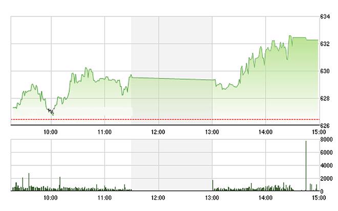 VN-Index tăng mạnh khi thị trường chứng khoán châu âu tăng điểm ngay khi mở cửa - Ảnh: TVSI.