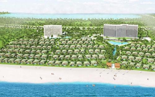 Phối cảnh dự án bất động sản nghỉ dưỡng Mövenpick Cam Ranh Resort.