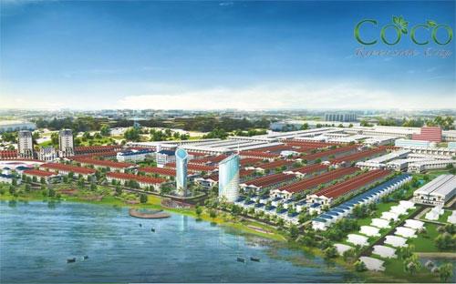 Phối cảnh dự án Coco Riverside City.<br>