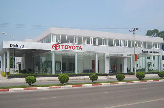 Toyota Thái Nguyên là đơn vị phân phối theo mô hình 2S, gồm dịch vụ và cung cấp phụ tùng chính hãng.