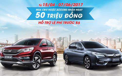 CR-V và Accord là 2 mẫu xe góp phần lớn tạo dựng thương hiệu và thành 
công cho mảng sản xuất và kinh doanh ôtô của Honda tại thị trường Việt 
Nam.