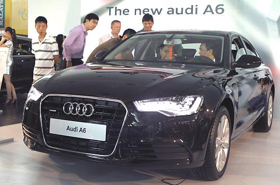 Audi A6 2012 được giới thiệu tại AutoExpo 2011 - Ảnh: Bobi.