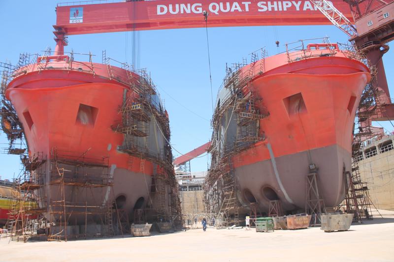 Nhà máy đóng tàu Dung Quất được tính đến phương án phá sản.