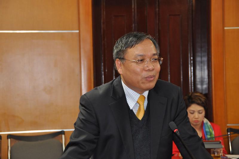 Ông Đinh Quang Tri tại cuộc họp báo sáng 20/1 của Bộ Công Thương.