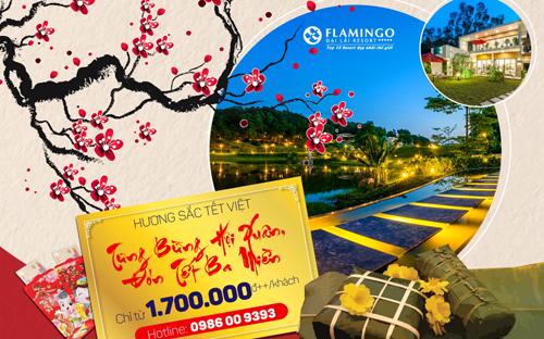 Trong không khí du xuân, du khách nghỉ dưỡng tại Flamingo sẽ nhận ngay lộc đầu năm trị giá hơn 27 triệu đồng.