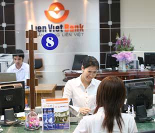 Phòng giao dịch của LienViet Bank.