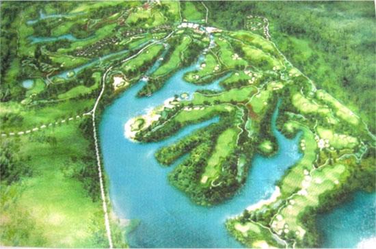 Phối cảnh dự án sân Golf tại Chương Mỹ, Hà Nội.