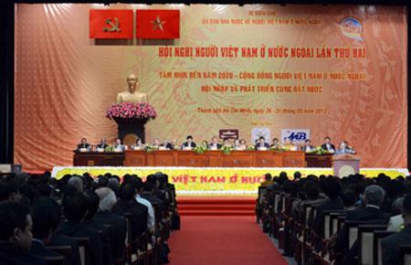 Hội nghị người Việt Nam ở nước ngoài lần thứ 2 khai mạc sáng nay, 27/9 - Ảnh VGP.