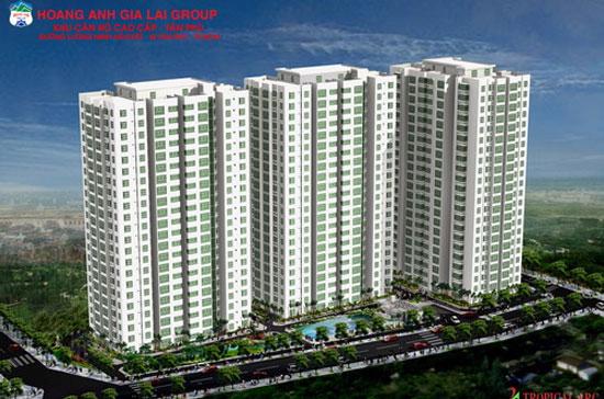 Phối cảnh khu căn hộ cao cấp Tân Phú - một dự án của HAGL.
