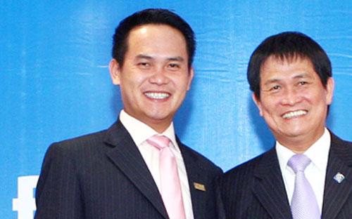 Ông Đặng Hồng Anh và ông Đặng Văn Thành, Chủ tịch Sacombank.