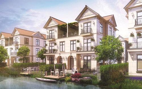 Khu biệt thự Hoa Sữa nằm ở phía Đông Nam của khu đô thị sinh thái Vinhomes Riverside.