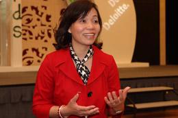 Bà Hà Thu Thanh, Tổng giám đốc Công ty Deloitte Việt Nam.