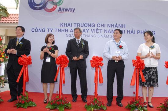 Lễ khai trương chi nhánh tại Hải Phòng của Công ty TNHH Amway Việt Nam.