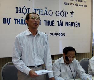Ông Nguyễn Văn Phụng, Phó Vụ trưởng Vụ Chính sách thuế - Ảnh: Anh Quân.