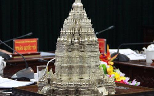 Mô hình chùa Tháp sẽ được xây dựng tại tỉnh Thái Nguyên - Ảnh: Cổng thông tin điện tử Thái Nguyên.<br>