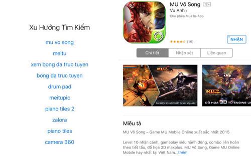 Tựa game được đánh giá cao nhất trên Store của Xiaomi hiện nay là Song Of Knight, với hơn 500.000 người chơi chỉ sau 3 ngày ra mắt.