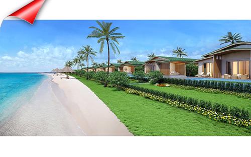 Mövenpick Cam Ranh Resort hưởng ưu đãi về vị thế trong không gian biệt 
lập, riêng tư mà không phải dự án nghỉ dưỡng biển nào cũng có được với 
hơn 800 m bờ biển.