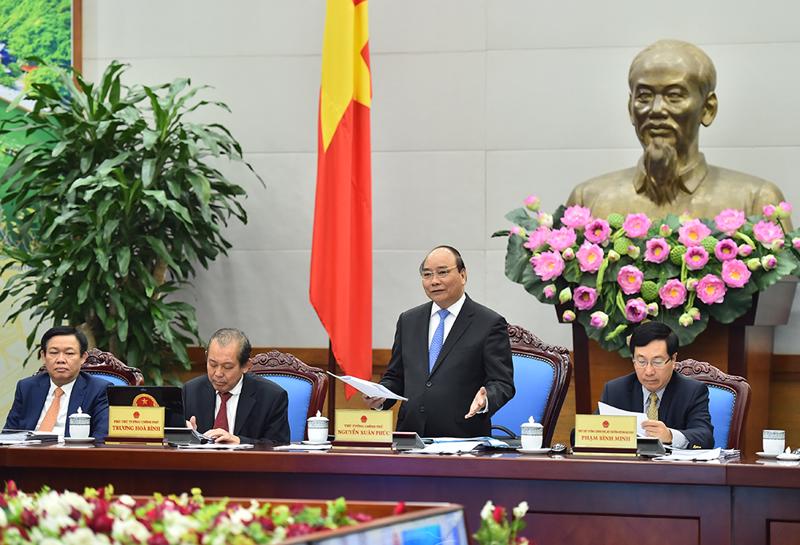 Thủ tướng Nguyễn Xuân Phúc chủ trì phiên họp của Chính phủ ngày 28/12.<br>