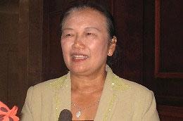 Bà Nguyễn Thị Cúc, Chủ tịch Hội Tư vấn thuế Việt Nam - Ảnh: M.Anh.