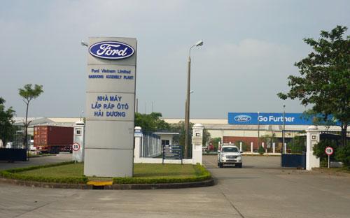 Nhà máy lắp ráp ôtô của Ford tại Hải Dương.<br>